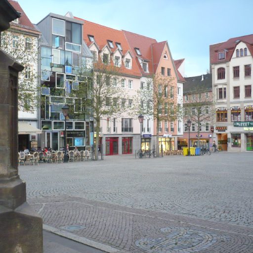 Stadtspeicher Jena mit Hologrammfassade